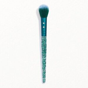 SLMissGlam New Green Teal Glitter Synthetic Pro Round Blusher Blush P40 Brush